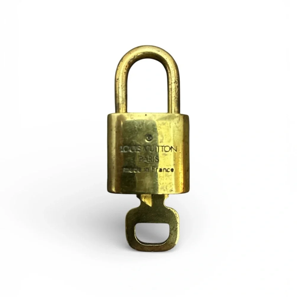 Louis Vuitton Gold Padlock Key Charm